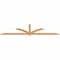 Ekena Millwork Redmond Smooth Timber Gable Bracket, Western Red Cedar, 108"W x 27"H x 1 1/2"D x 3 1/2"F, 6/12 Pitch GBW108X27X0204RED00SWR - alternate 5